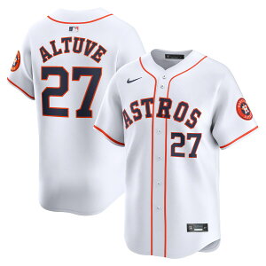 【公式グッズ】MLB アストロズ ホセ・アルトゥーベ リミテッド ユニフォーム Nike ナイキ メンズ ホワイト (2024 Nike Men's Limited Player Jerseys - FTF NTP Master Style)