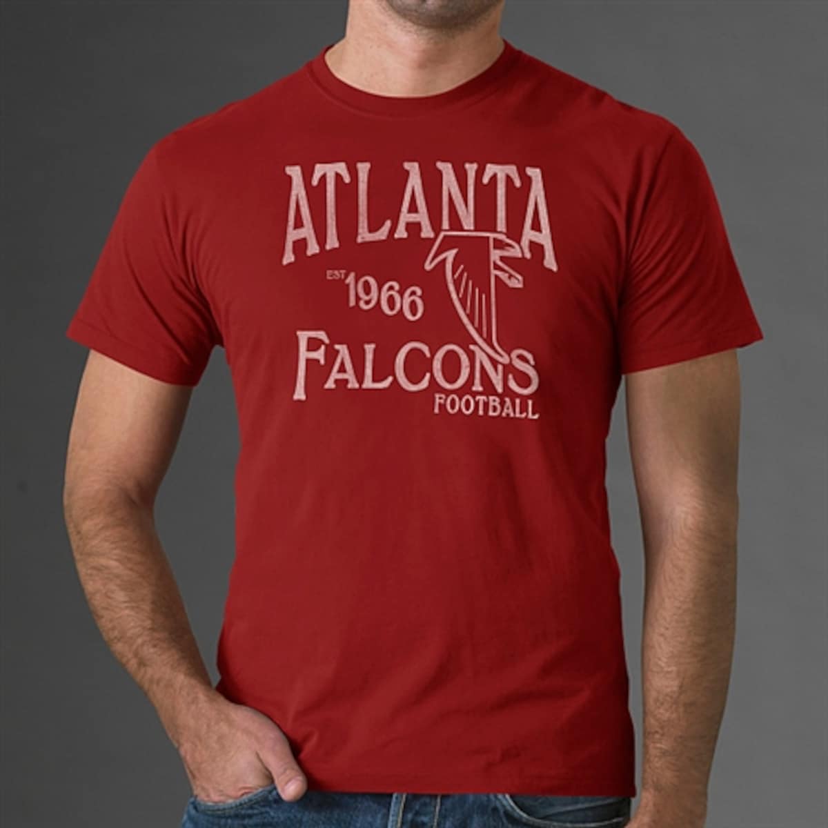 NFL ファルコンズ Tシャツ '47 メンズ レッド (Fadeaway)