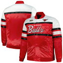 When you need to brave the cold on a Chicago Bulls game day, few pieces of gear can match the combination of style and warmth found in this Mitchell & Ness Satin jacket. Equipped with a full-snap closure and cozy quilted lining, it is the perfect heavyweight option to protect you from the elements. Plus, bold colors, sewn-on stripes and embroidered Chicago Bulls graphics keep your fandom on display for all to see.Stand-up collarMachine wash, tumble dry lowSewn-on stripesMaterial: 100% PolyesterImportedLong sleeveOfficially licensedOne interior pocketFull SnapHeavyweight jacket suitable for cold temperaturesQuilted liningEmbroidered fabric appliqueBrand: Mitchell & NessTwo front pockets