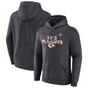 NFL チーフス フリース プルオーバー パーカー Fanatics（ファナティクス） メンズ ヘザーチャコール (23 Men's FB Playoff Ready Playoff Participant POH)