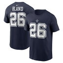 【公式グッズ】NFL カウボーイズ ダロン・ブランド Tシャツ Nike ナイキ メンズ ネイビー (24 Men's Nike Player N&N SST)(4)