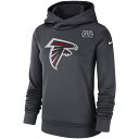 NFL ファルコンズ パーカー Nike ナイキ レディース アンスラサイト (18 Women's Crucial Catch Therma Hoody)