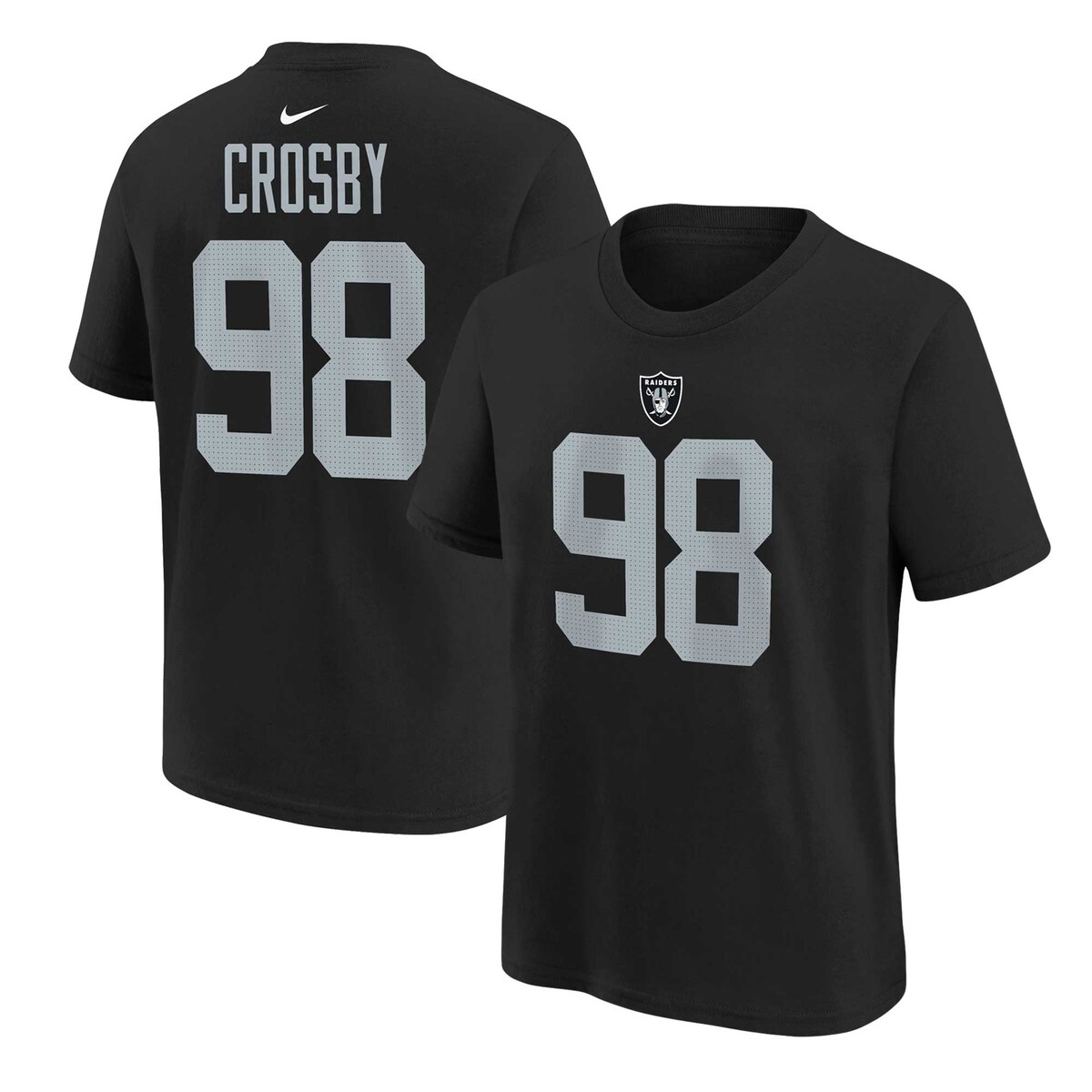 NFL レイダース マクス・クロスビー Tシャツ Nike ナイキ キッズ ブラック (23 Youth 8-20 Nike Player N&N SST)