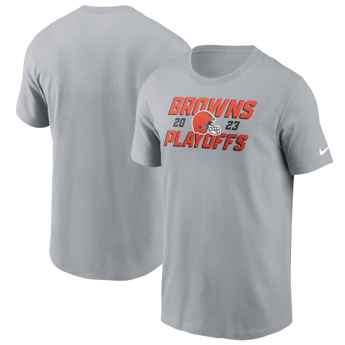 NFL ブラウンズ Tシャツ Nike ナイキ メンズ グレイ (23 Men's Nike Playoff Participant Iconic SST)