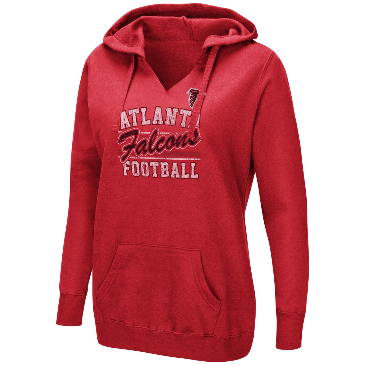 NFL ファルコンズ パーカー Majestic（マジェスティック） レディース レッド (18 Women's Quick Out Hood)