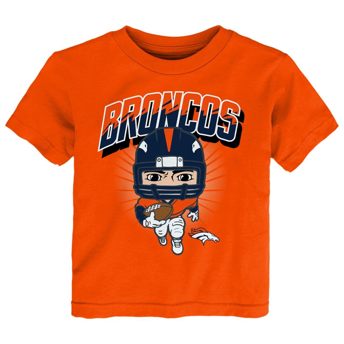 NFL ブロンコス Tシャツ Outerstuff（アウタースタッフ） トドラー オレンジ (22 Toddler Scrappy SST)