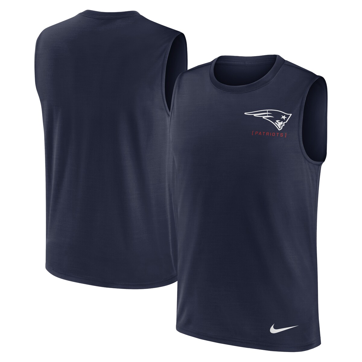 ナイキ タンクトップ  メンズ NFL ペイトリオッツ タンクトップ Nike ナイキ メンズ ネイビー (Mens NFL SP24 Nike Large Muscle Logo Tank)