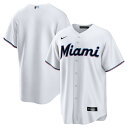 【公式グッズ】MLB マーリンズ レプリカ ユニフォーム Nike ナイキ メンズ ホワイト (Men's Nike Replica Team Jersey)