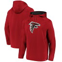 NFL ファルコンズ パーカー Fanatics（ファナティクス） メンズ レッド (20 Mens Iconic Embossed Defender PO Hood)