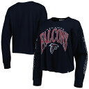 NFL ファルコンズ 長袖 Tシャツ '47 レディース ブラック (22 Women's Skyler Parkway Crewneck LST)