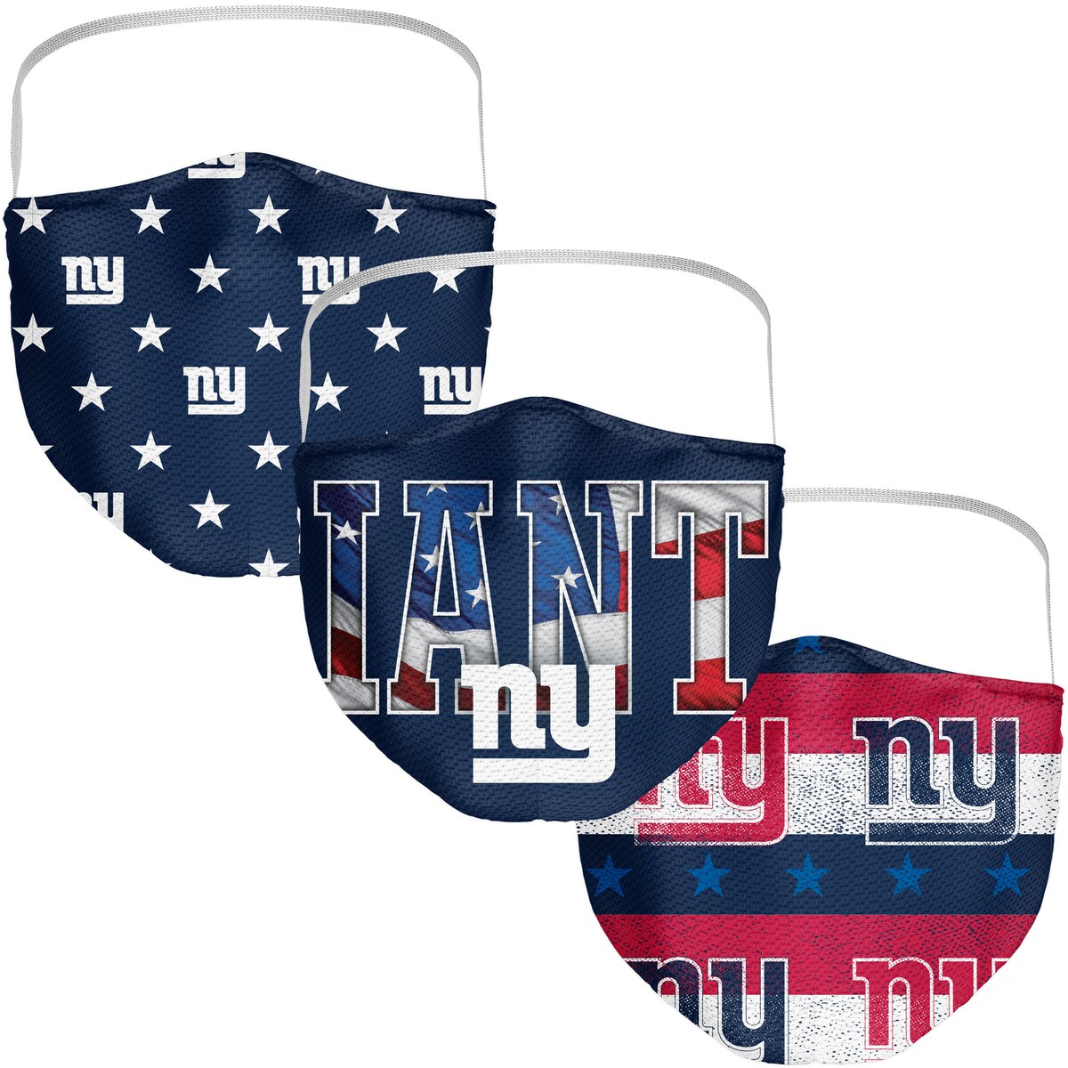 NFL ジャイアンツ フェイスマスク Fanatics（ファナティクス） (NFL FB Patriotic 3 Pack Face Covering)