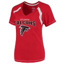 NFL ファルコンズ Tシャツ Majestic（マジェスティック） レディース レッド (17 Women's PLUS Day Game SST)