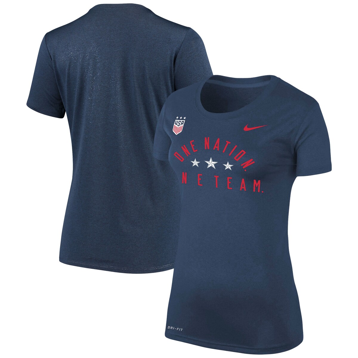 NATIONAL TEAM アメリカ女子代表 Tシャツ Nike ナイキ レディース ネイビー (BCS SU19 Women's USWNT One Nation Legend Tee)