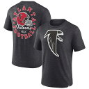 NFL ファルコンズ Tシャツ Fanatics（ファナティクス） メンズ ヘザーチャコール (23 HSN Men's Oval Bubble SST)