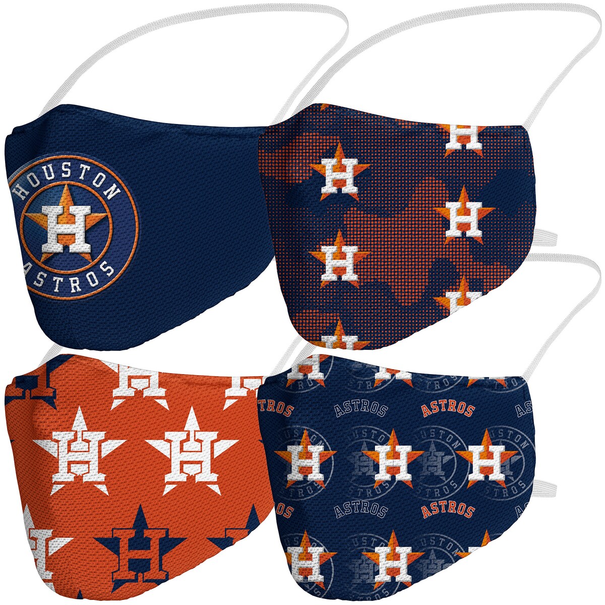 MLB アストロズ フェイスマスク Fanatics（ファナティクス） (MLB FB Team Variety 4 Pack Face Cover)