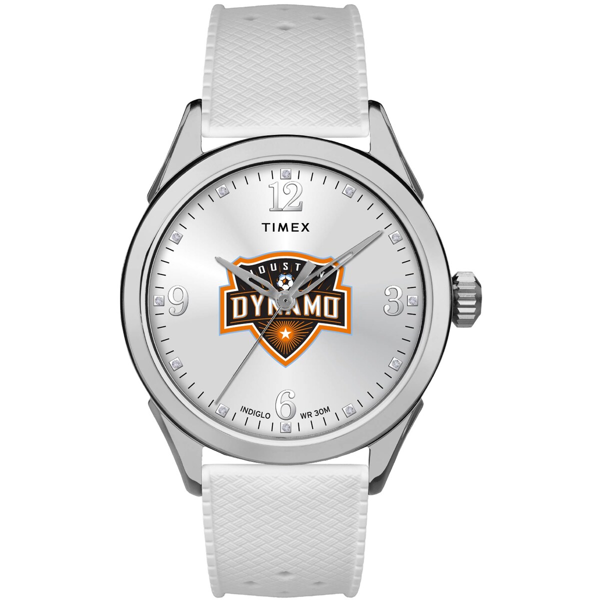 【公式グッズ】MLS ダイナモFC 腕時計 Timex（タイメックス） レディース ホワイト (TIX F19 MLS Women's Athena Watch)