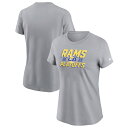 【公式グッズ】NFL ラムズ Tシャツ Nike ナイキ レディース グレイ (23 Womens Nike Playoff Participant Iconic SS Tee)(4)