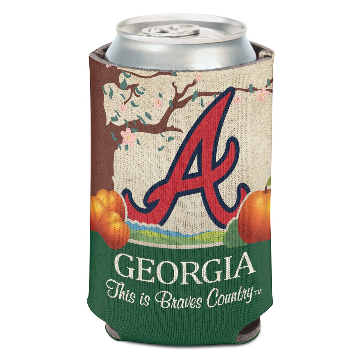 MLB ブレーブス 缶クーラー ウィンクラフト (12oz Can Cooler-State Plate)