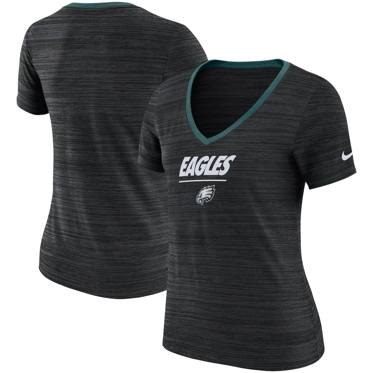 NFL イーグルス Tシャツ Nike ナイキ レディース ヘザーブラック (19 Women's Legend Velocity SST)