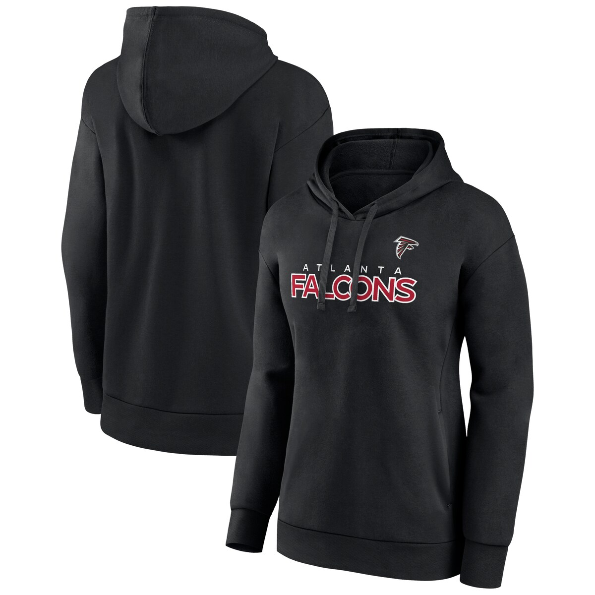 NFL ファルコンズ パーカー Fanatics（ファナティクス） レディース ブラック (22 Women's Iconic Cotton Fleece Checklist POH)