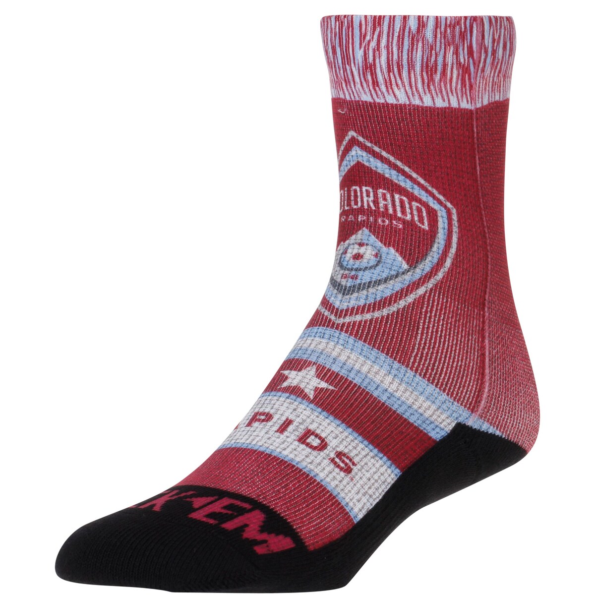 MLS コロラド・ラピッズ ソックス Rock Em Socks メンズ レッド (REK 2017 MLS Men's Scarf Sock)