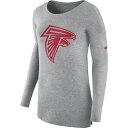 NFL ファルコンズ トレーナー Nike ナイキ レディース ヘザーグレイ (17 Women's LS Cozy Top)