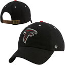 NFL ファルコンズ アジャスタブルキャップ '47 メンズ ブラック (LANGHAM MELTON STRAPBACK)