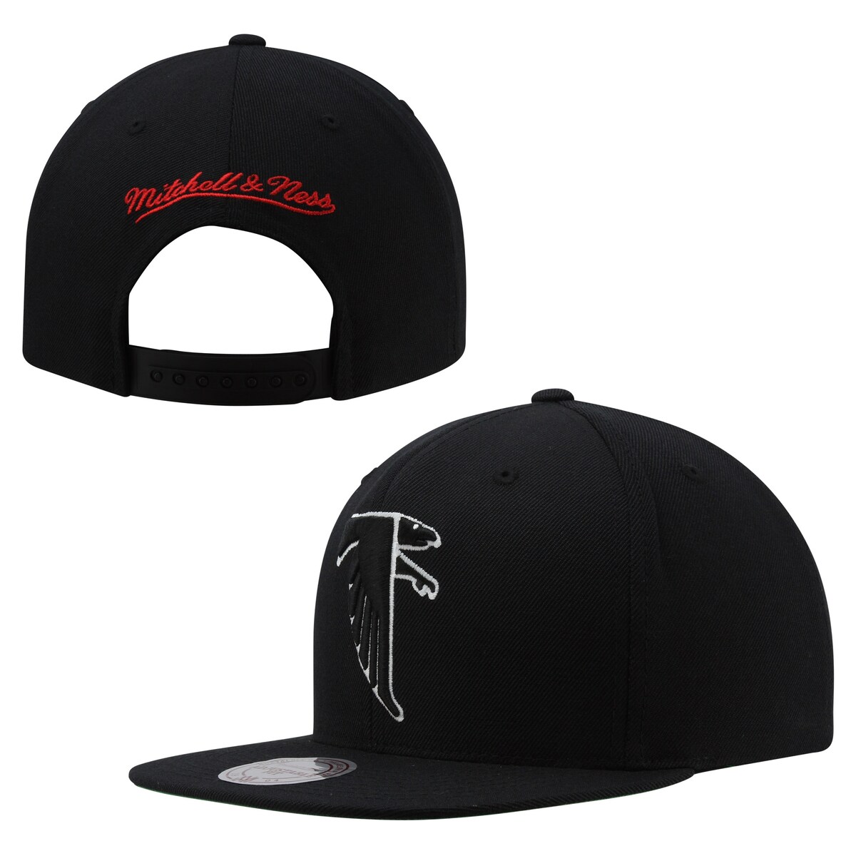 NFL ファルコンズ スナップバック キャップ Mitchell & Ness（ミッチェル＆ネス） メンズ ブラック (TBACK BL SNAPBACK)