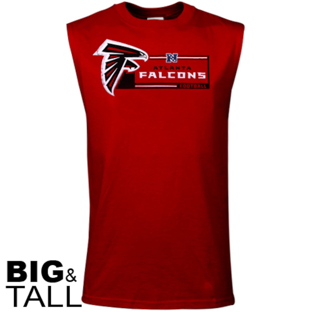 NFL ファルコンズ タンクトップ Profile メンズ レッド (Big & Tall Sleeveless T-Shirt)