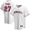 Whether you're watching with your young fan from the couch or within the stadium, they'll be the biggest Los Angeles Angels fan around when they sport this Mike Trout Home Replica Player Jersey! This Nike jersey features bold Los Angeles Angels graphics that will showcase your team pride no matter where you watch the game. The moisture-wicking technology will keep them comfortable all game long.Jersey Color Style: HomeBrand: NikeOfficially licensedHeat-sealed jock tag at hemImportedHeat-sealed tackle twill applique name and numbersFull-button frontRounded droptail hemReplica JerseyMaterial: 100% PolyesterMachine wash, tumble dry lowReplica