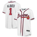 MLB ブレーブス オジー・アルビース レプリカ ユニフォーム Nike ナイキ キッズ ホワイト (Youth MLB Nike Offical Player...