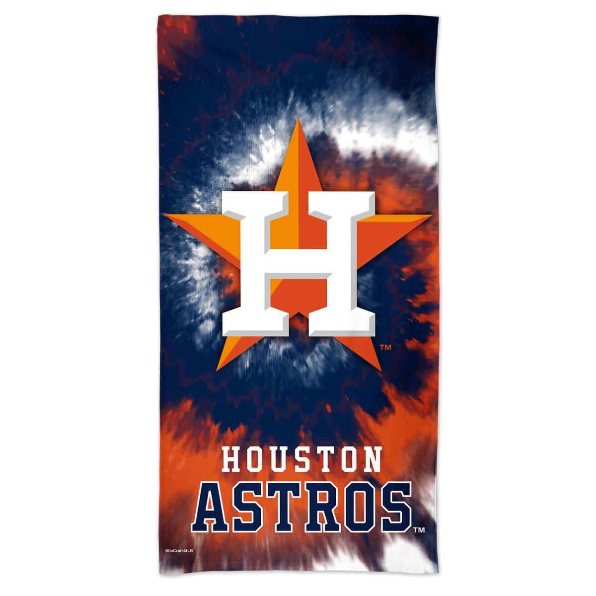 MLB アストロズ バスタオル ウィンクラフト (30x60 Spectra Beach Towel-Tie Dye)