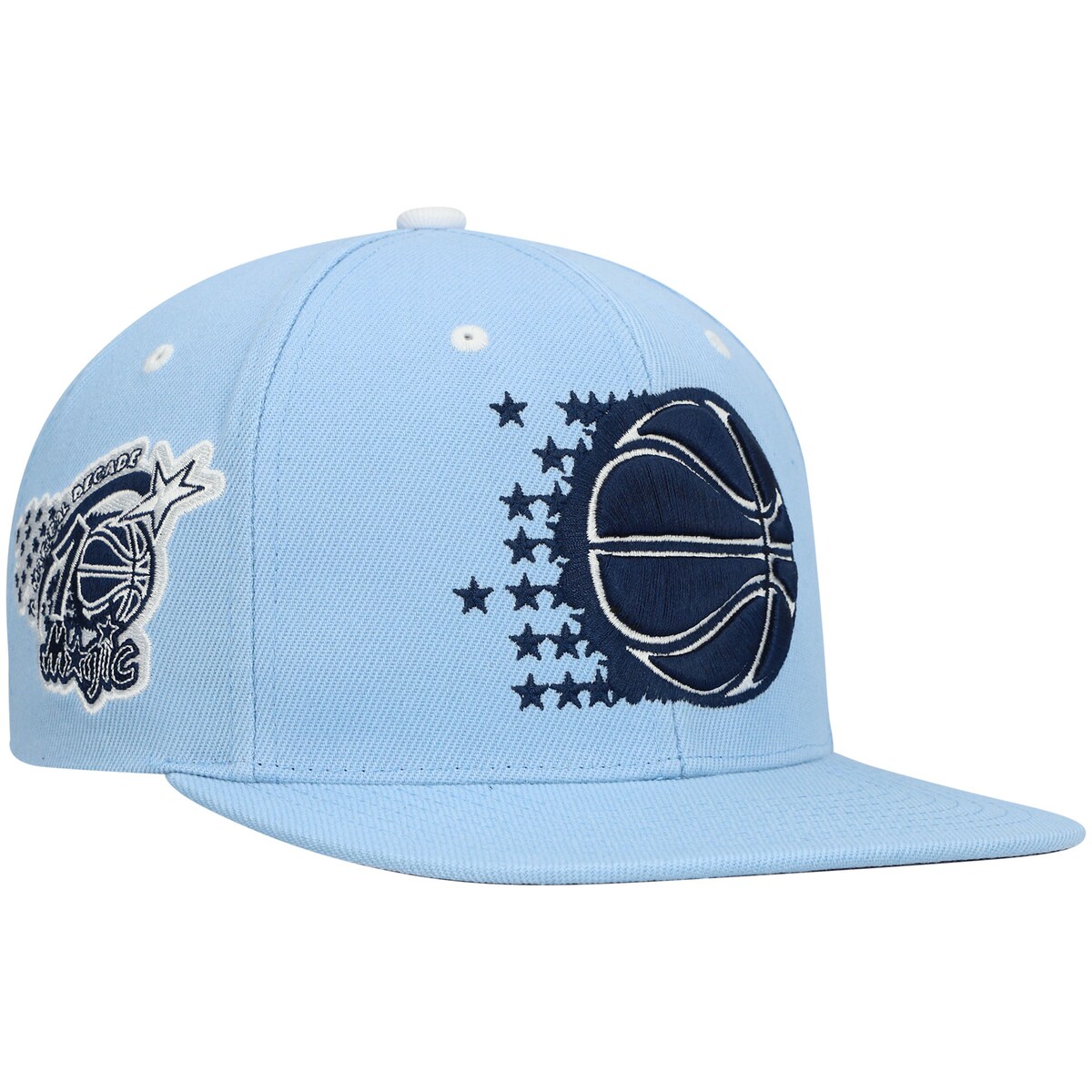 NBA マジック アジャスタブルキャップ Mitchell & Ness（ミッチェル＆ネス） メンズ ライトブルー (NBA MNC Blue Madness HWC Snapback)