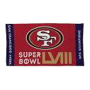 NFL 49ers タオル ウィンクラフト (NFL NFC Conference Champions 2 Sided 22x42 Locker Room Towel)