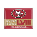 NFL 49ers 冷蔵庫マグネット ウィンクラフト (NFL Conference Champions 2.5x3.5 Metal Fridge Magnet)