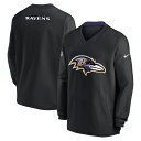 Elevate your collection of Baltimore Ravens gear with this V-Neck Windbreaker from Nike. Its lightweight build is sure to help keep you warm and dry in mild conditions. Along with the Baltimore Ravens colors and design, this pullover will quickly become your favorite windbreaker.ImportedBrand: NikeLong sleeveElastic cuffsMaterial: 92% Polyester/8% ElastaneDrawcord adjustable hemMachine wash, tumble dry lowPulloverV-NeckFront pouch pocketLightweight windbreaker suitable for mild temperaturesOfficially licensedEmbroidered fabric applique