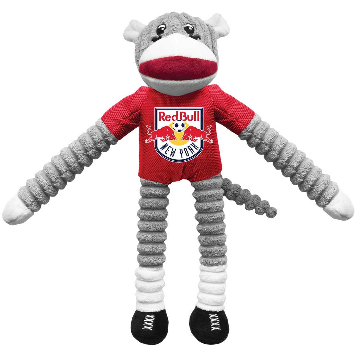 MLS レッドブルズ ペット用 おもちゃ Little Earth レッド (LEP F19 MLS Team Sock Monkey Pet Toy)