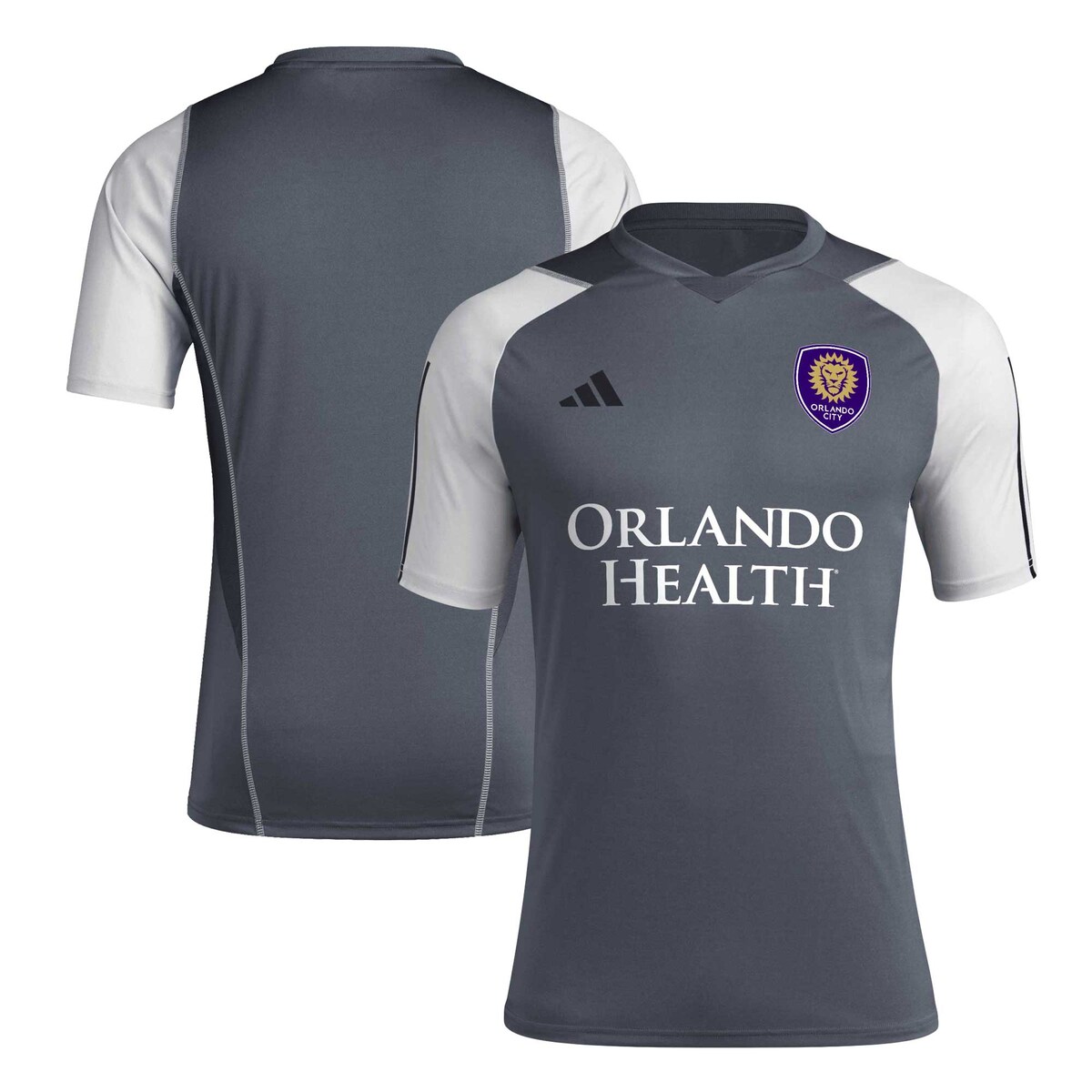 MLS オーランド・シティSC ユニフォーム Adidas（アディダス） メンズ グレイ (ADI 2024 Men's Training Jersey)