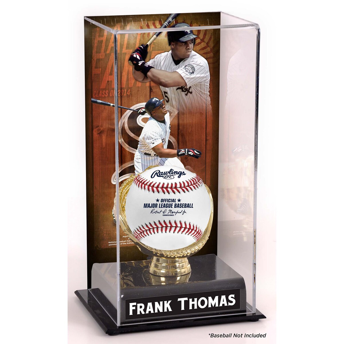 MLB ホワイトソックス フランク・トーマス コレクタブル用 野球ボールケース（ボール無し） Fanatics（ファナティクス） (UNS TALL DISPLAY CASE 44789)