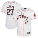 【公式グッズ】MLB アストロズ ホセ・アルトゥーベ リミテッド ユニフォーム Nike ナイキ キッズ ホワイト (Youth Limited Player ...