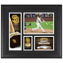 Take your collection of San Diego Padres memorabilia to the next level with this Manny Machado Framed 15" x 17" Player Collage with a Piece of Game-Used Baseball. Whether displayed in your home or office, it's the perfect way to highlight your passion for the San Diego Padres for years to come.Individually numbered, tamper-evident hologram from Fanatics Authentic ensures the product purchased is authentic and eliminates any possibility of duplication or fraud. Hologram can be reviewed online.This item is non-returnableFrame measures approx. 15'' x 17'' x 1''Officially licensedObtained under the auspices of the Major League Baseball Authentication Program and can be verified by its numbered hologram at MLB.comBrand: Fanatics AuthenticThis item is non-returnableReady to hangGame-used collectible