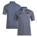 MLS セントルイス・シティSC ポロシャツ Adidas(アディダス) メンズ グレイ (ADI 2024 Men's Training Polo)(4)
