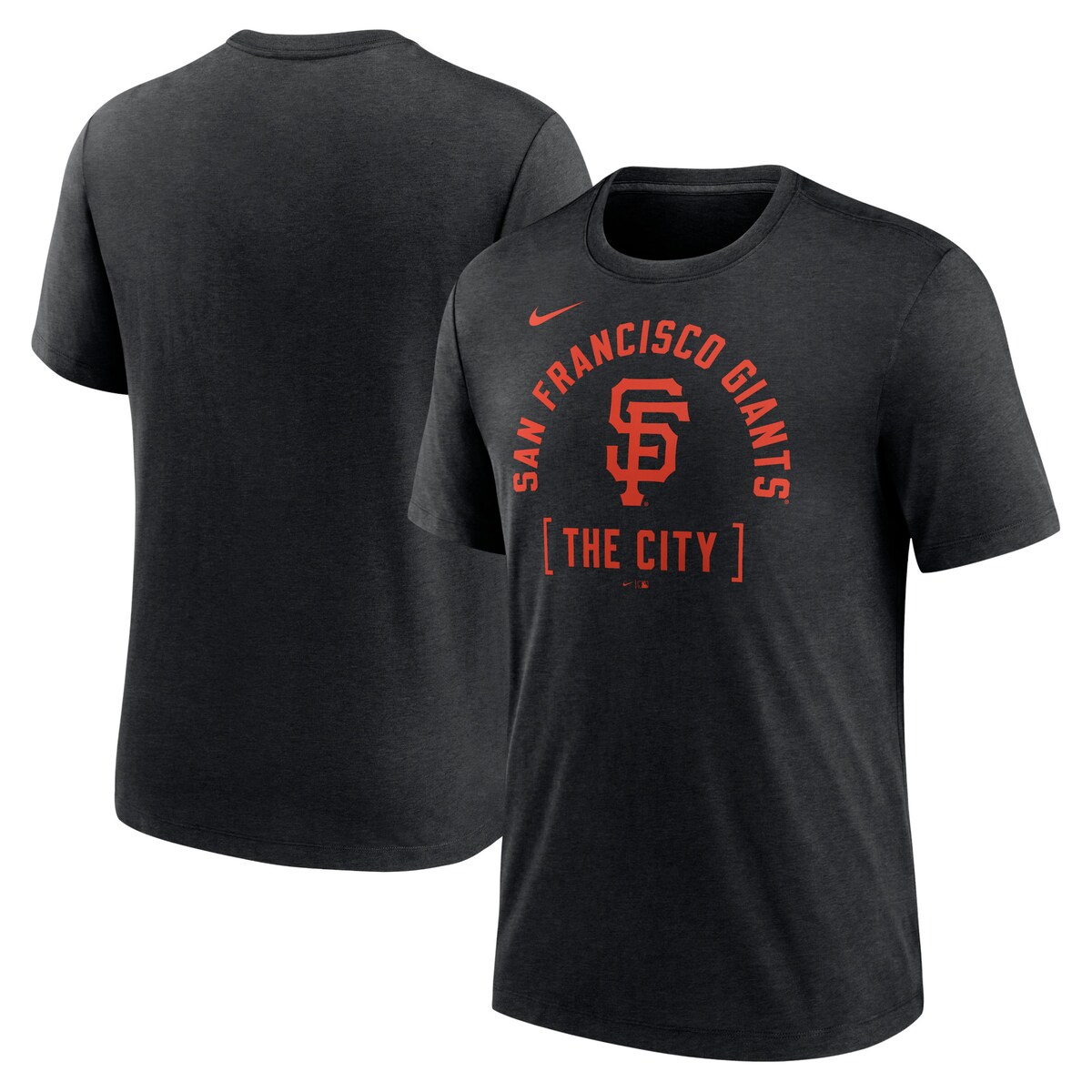 Look ready to hear "Play Ball!" in this San Francisco Giants Swing Big T-shirt. Nike designed it with graphics specific to the team's hometown. Tri-blend material makes this San Francisco Giants tee feel super soft for more comfortable wearing.Machine wash, tumble dry lowImportedOfficially licensedShort sleeveBrand: NikeScreen print graphicsMaterial: 50% Polyester/25% Cotton/25% RayonCrew neck