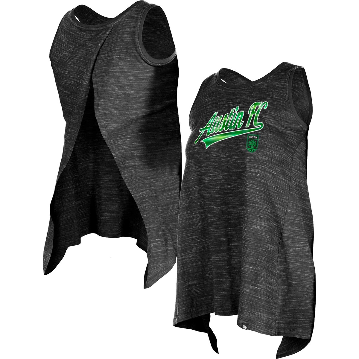 ニューエラ タンクトップ  メンズ MLS オースティンFC タンクトップ 5th & Ocean by New Era レディース ブラック (NWE S24 Women's Athletic Cross Back Tank)