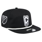 MLS コロンバス・クルー アジャスタブルキャップ New Era（ニューエラ） メンズ ブラック (NWE Men's 2024 Kick Off Collection Black Golfer)