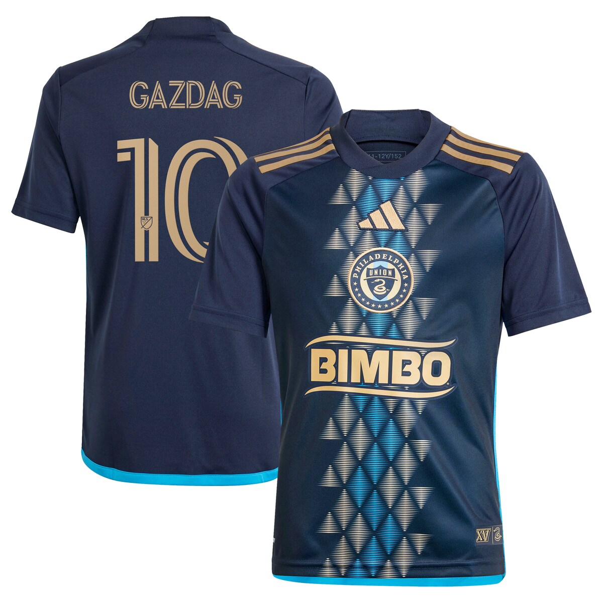 MLS ユニオン ガズダグ レプリカ ユニフォーム Adidas（アディダス） ユース ネイビー (ADI 2024/25 Youth Replica Jersey - Player)