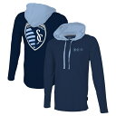エントリーでポイント 5倍【公式グッズ】MLS カンザスシティ 長袖 Tシャツ Stadium Essentials メンズ ネイビー (SES S24 Men's Tradition Hooded LS Tee)(4)