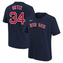 エントリーでポイント7倍【公式グッズ】MLB レッドソックス デビッド・オルティス Tシャツ Nike/ナイキ キッズサイズ ネイビー (24 Nike Youth Home NN Tee)