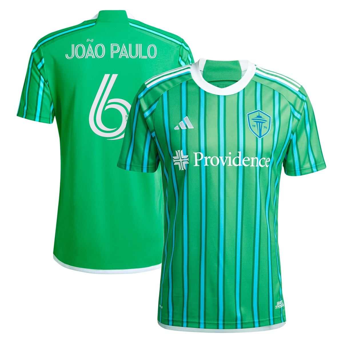 【公式グッズ】MLS サウンダーズFC ジョアン・パウロ レプリカ ユニフォーム Adidas/アディダス メンズ グリーン (ADI 2024/25 Men'...