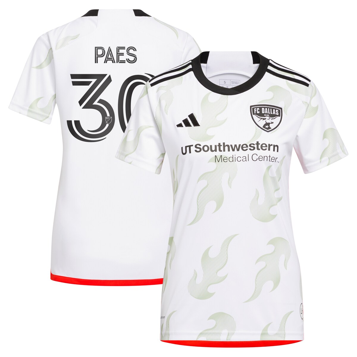MLS FCダラス マーテン・パース レプリカ ユニフォーム Adidas（アディダス） レディース ホワイト (ADI 2024/25 Women's Replica Jersey - Player)